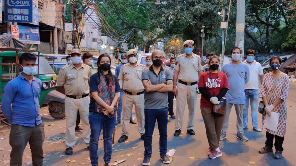 Delhi-based NGO Kat-Katha organised a relief drive and distributed ration and hygiene kits in 78 brothels to more than 700 families on GB Road. These provide one month sustenance. [Courtesy of Kat-Kat