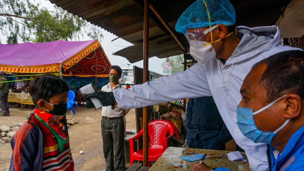 Daily life affected by the coronavirus in Nepal