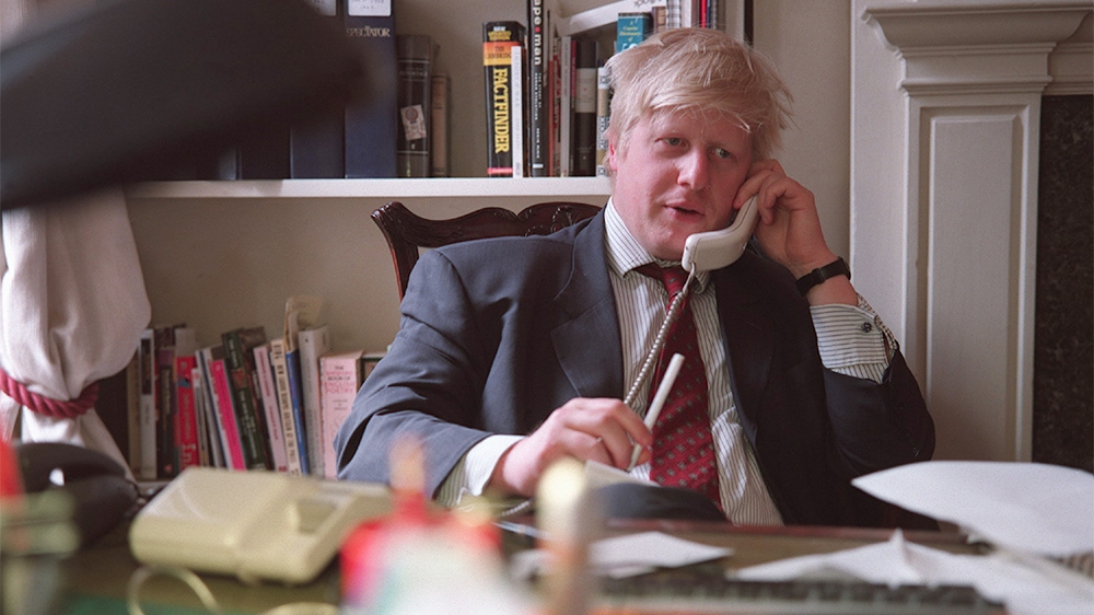 (Original Caption) The Telegraph journalist and editor of the New Statesman, Boris Johnson. (Photo by Neville Elder/Corbis via Getty Images)