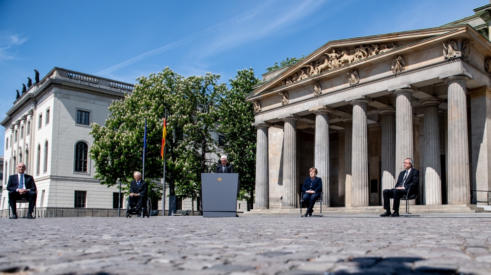 End Of World War II Commemorations Take Place In Berlin During The Coronavirus Crisis
