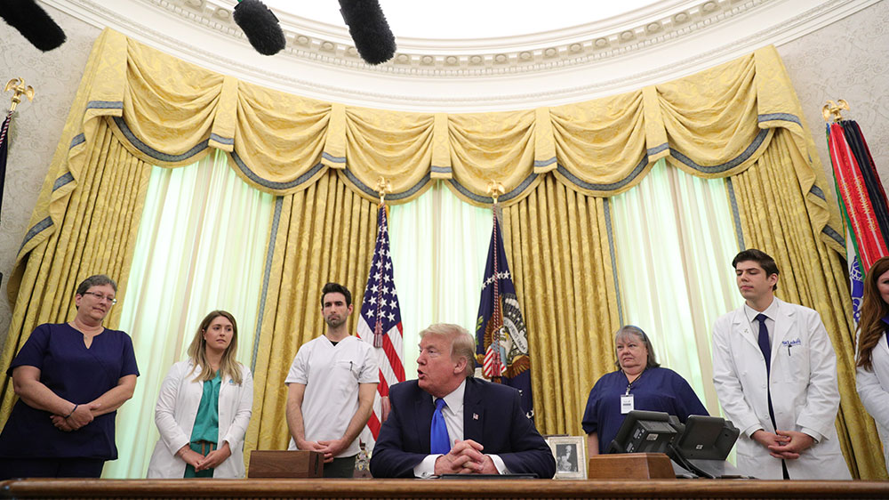Trump coronavirus nurses