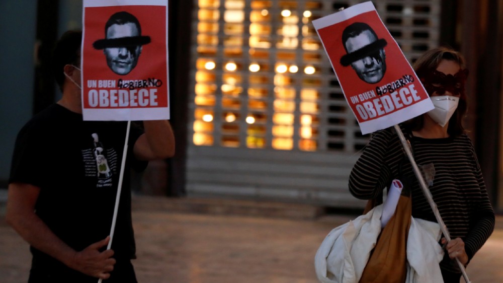 Spanish protest - reuters