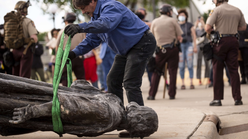 Racist and colonial statues/Paul M Farber