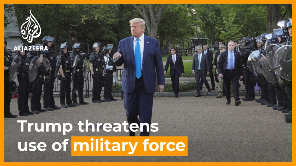 Trump threatens use of military force