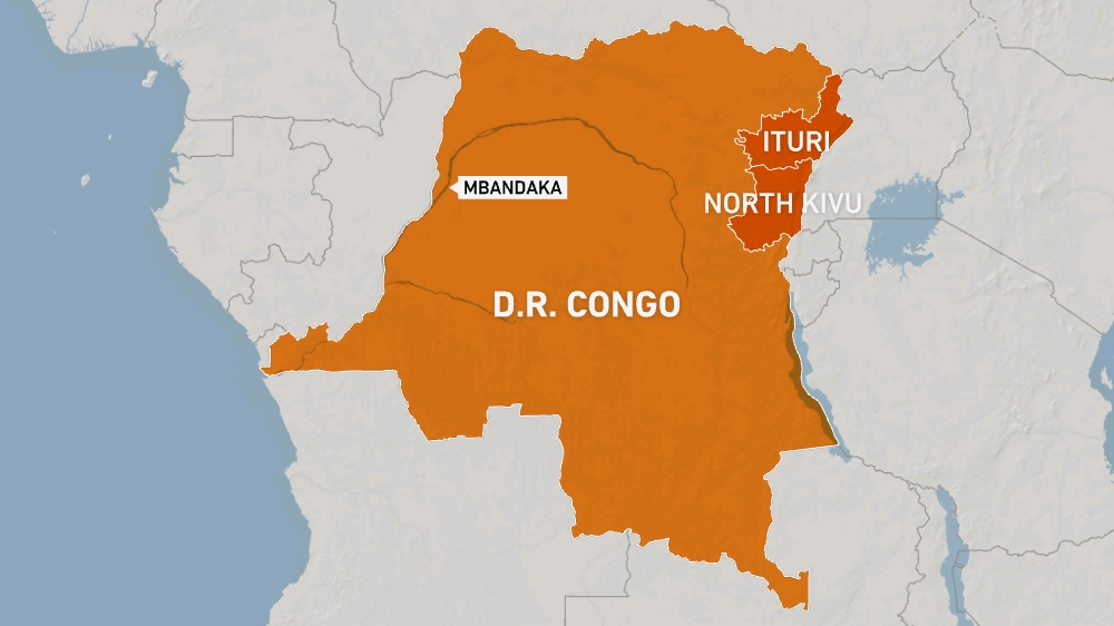 DRC map - Mbandaka