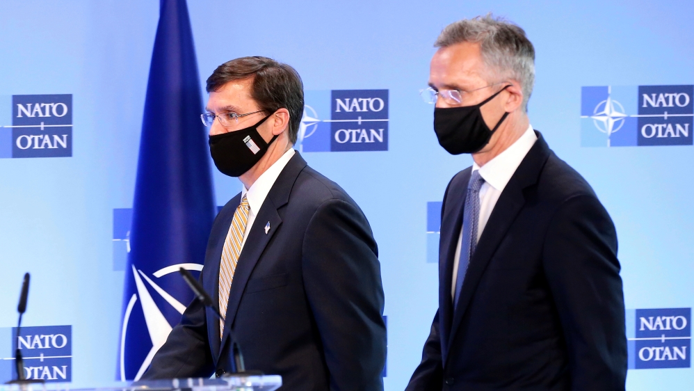 Mark Esper - Jens Stoltenberg in Brussels
