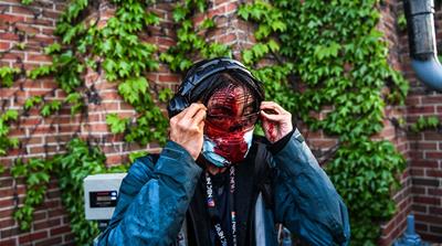 US protest - journalist