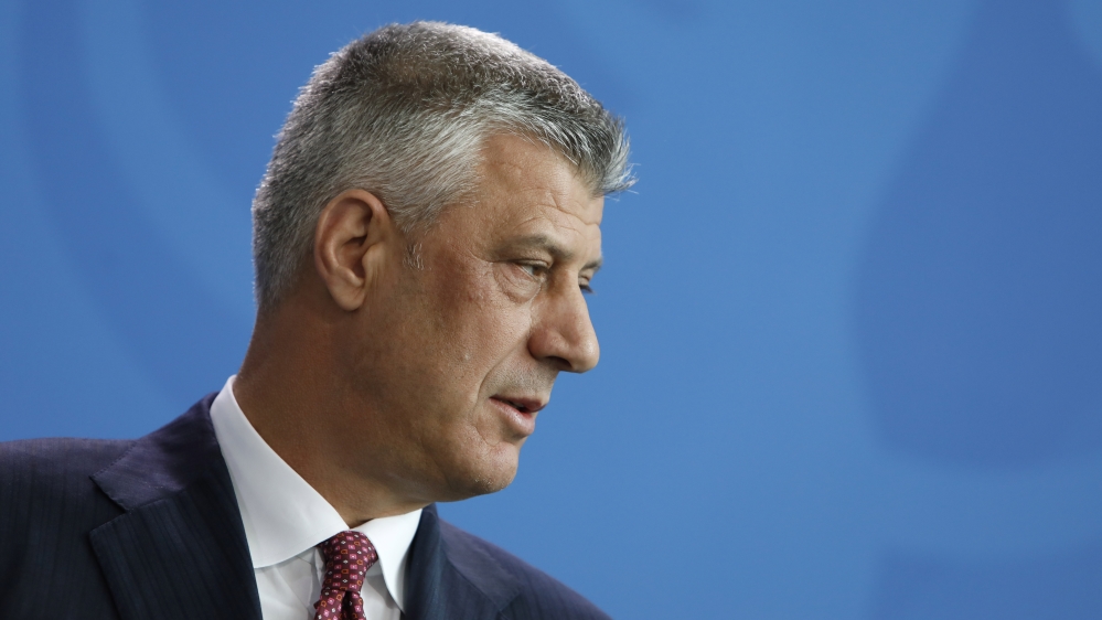 Kosovo President Thaci Meets With Angela Merkel