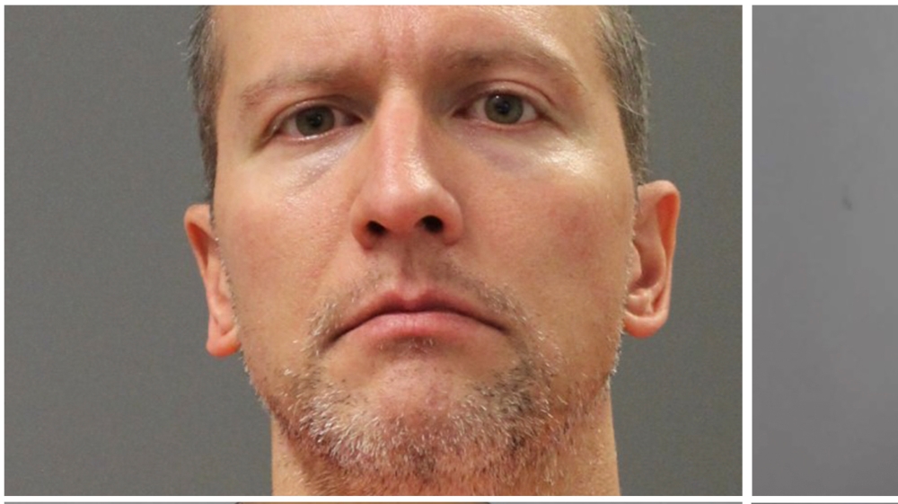 Former Minneapolis police officers pose for booking photographs in Minneapolis