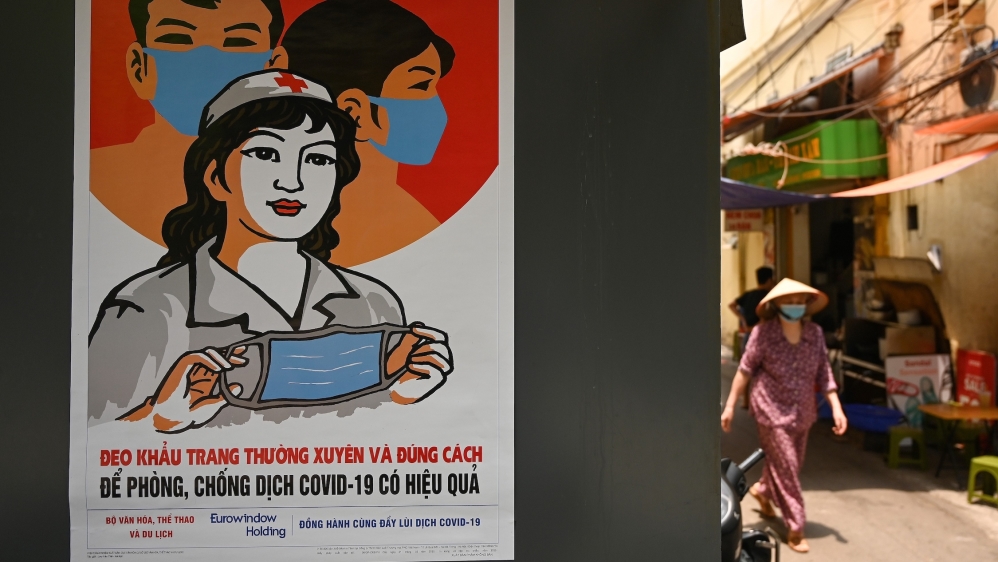 Poster coronavirus hanoi vietnam