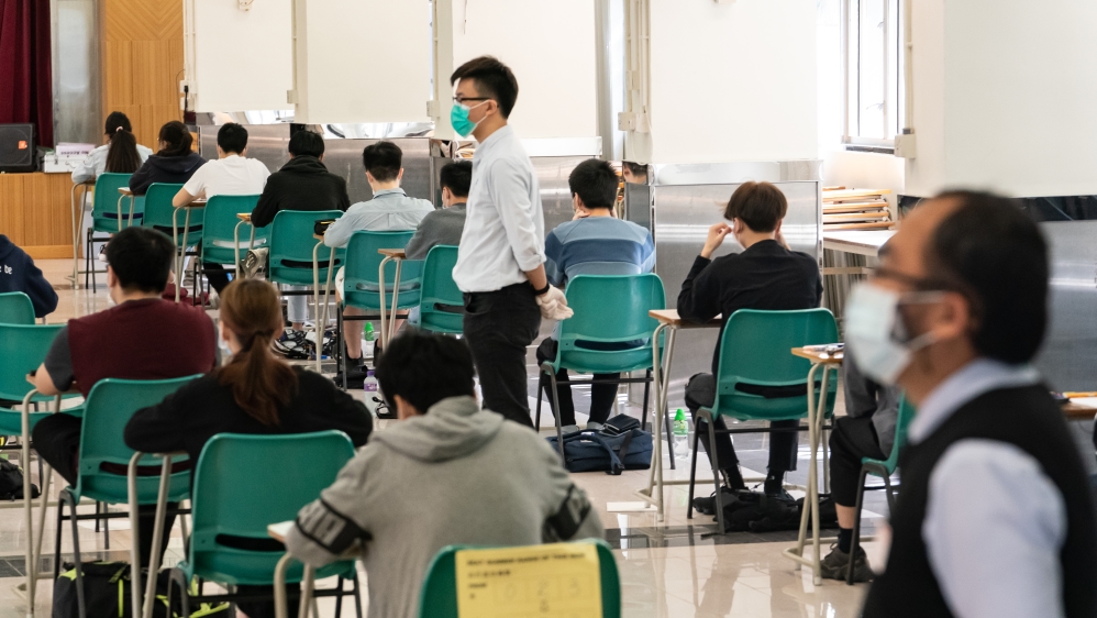 Hong Kong Students Sit For Public Exam Amid The Coronavirus Pandemic