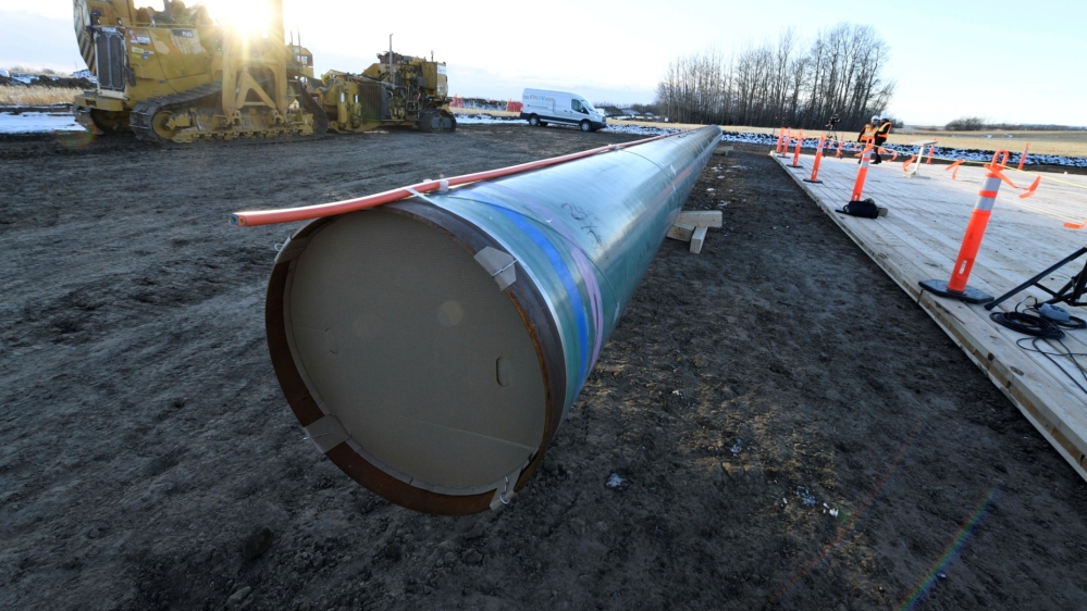 Expansion of the Canadian government-owned Trans Mountain oil pipeline advances in Acheson