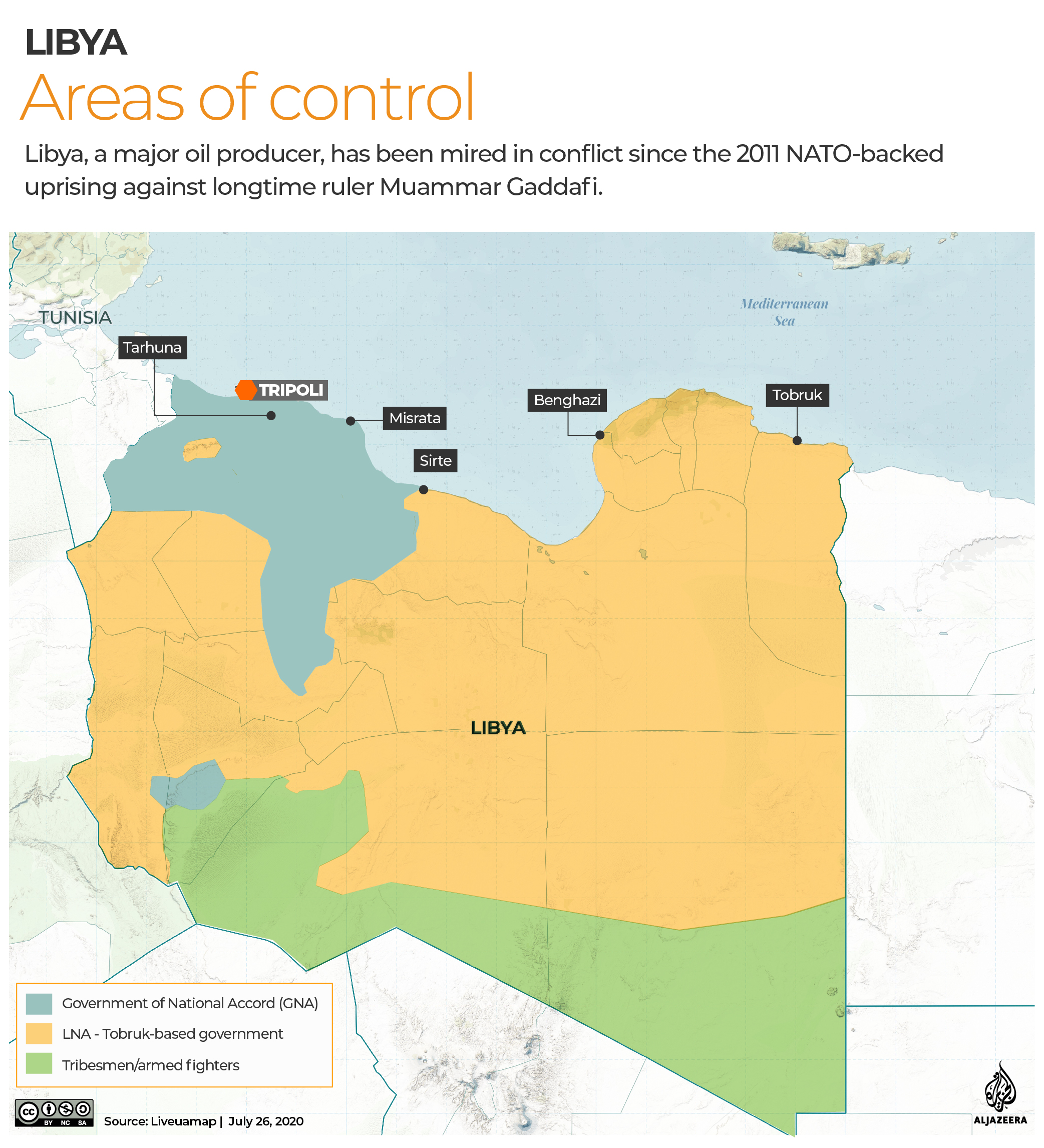 INTERACTIVE: Libya Control map - July 27, 2020