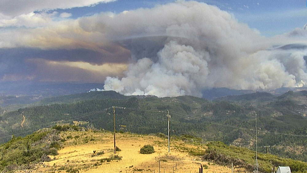 California wildfire smoke
