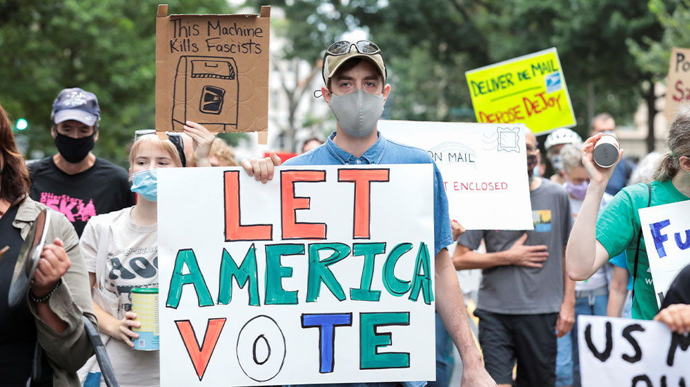 USPS protest