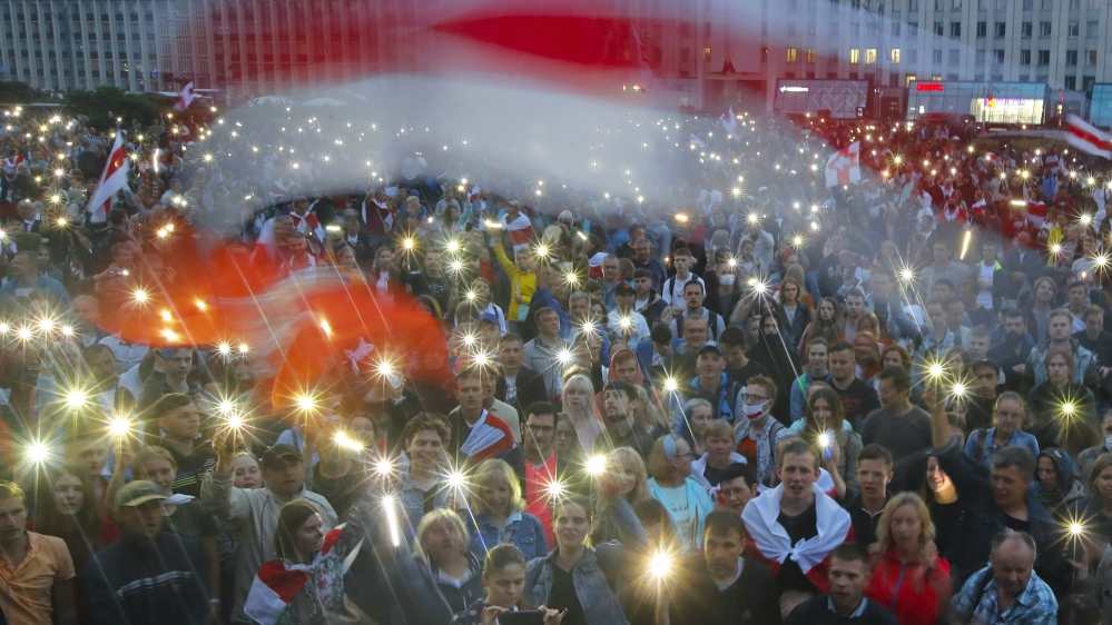Belarus protests AP photo