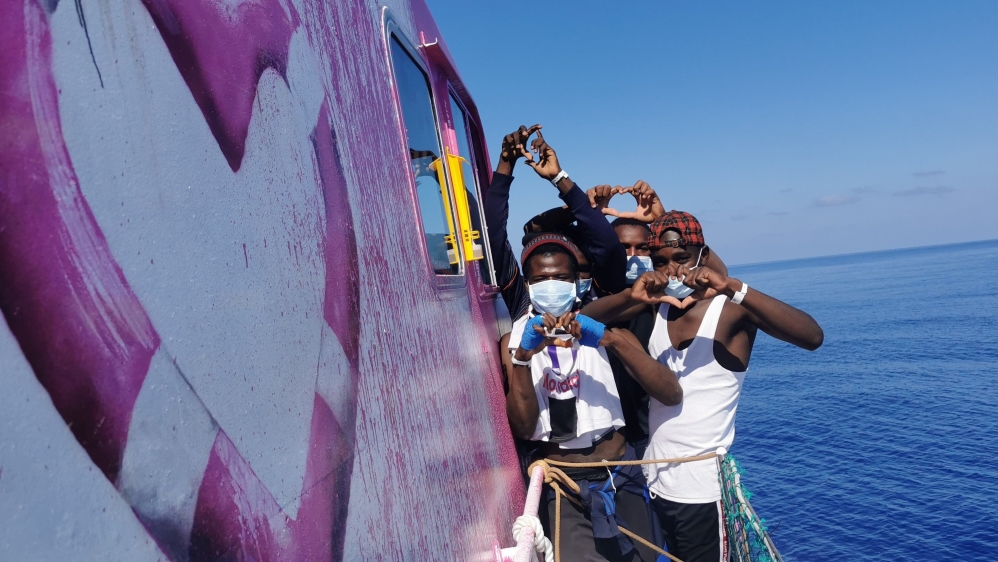 Banksy funds migrants rescue vessel operational in Mediterranean