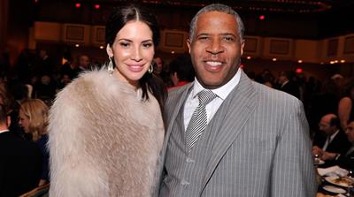 Robert Smith and wife Hope Dworacyzk,