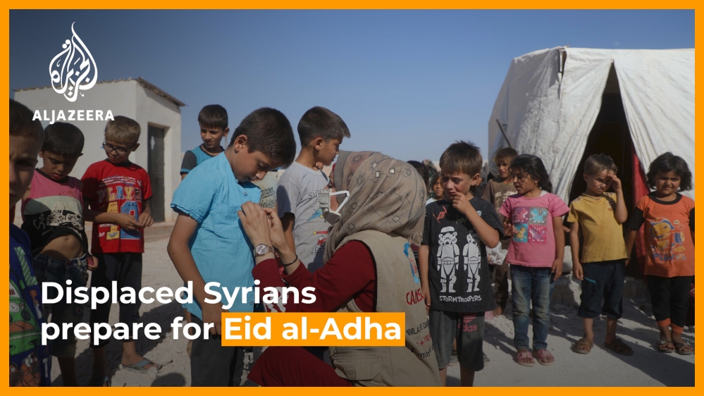 Displaced Syrians prepare for Eid al-Adha in Idlib camp