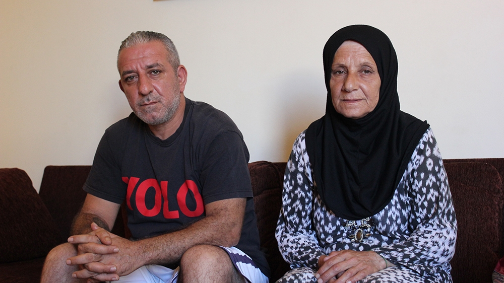 Beirut homeless - Ahmad Darwish, 44, and his 63-year-old mother Karime, were forced to evacuate their home after neared collapse following the August 4 blast at Beirut''s port. [Arwa Ibrahim/Al Jazeer