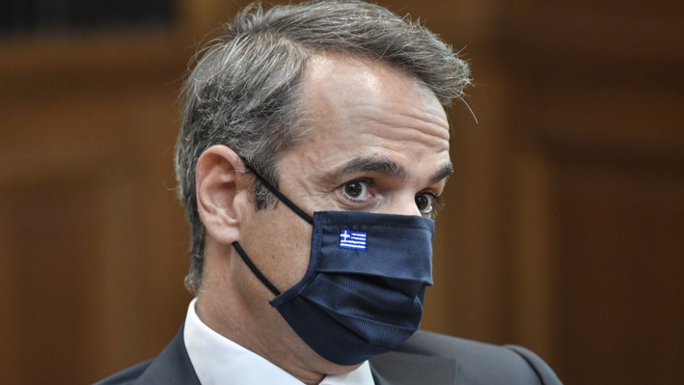 Greek PM Mitsotakis meets with Politburo member of the Communist Party of China and director of the Central Foreign Affairs Commission Office Yang Jiechi