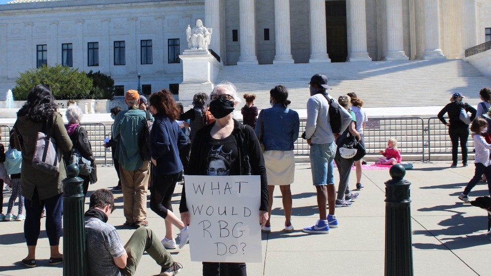 Kelli Midgley RBG commemoration Washington