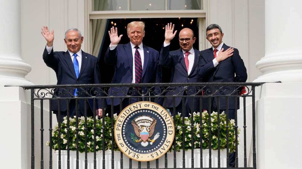 Trump UAE Bahrain Israel