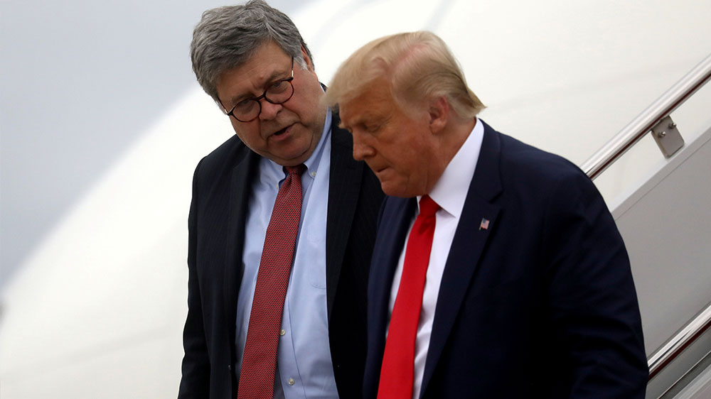 AG Bill Barr with Donald Trump
