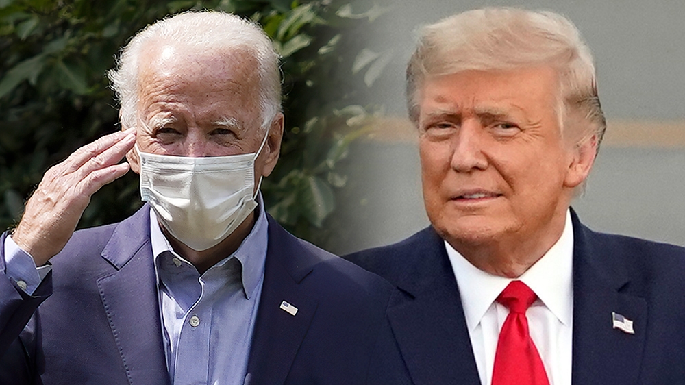Trump and Biden pandemic composite