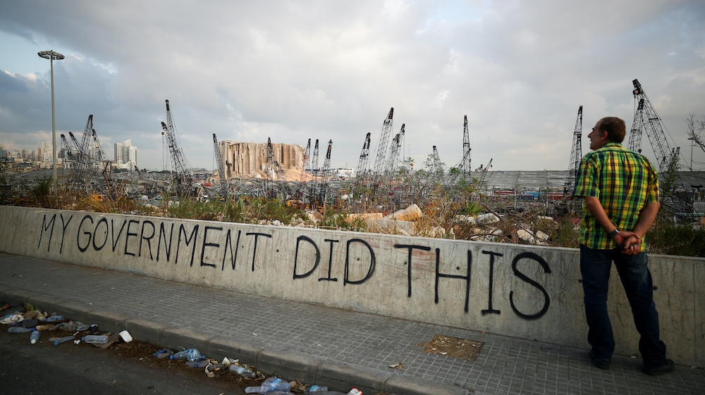 Beirut port blast aftermath