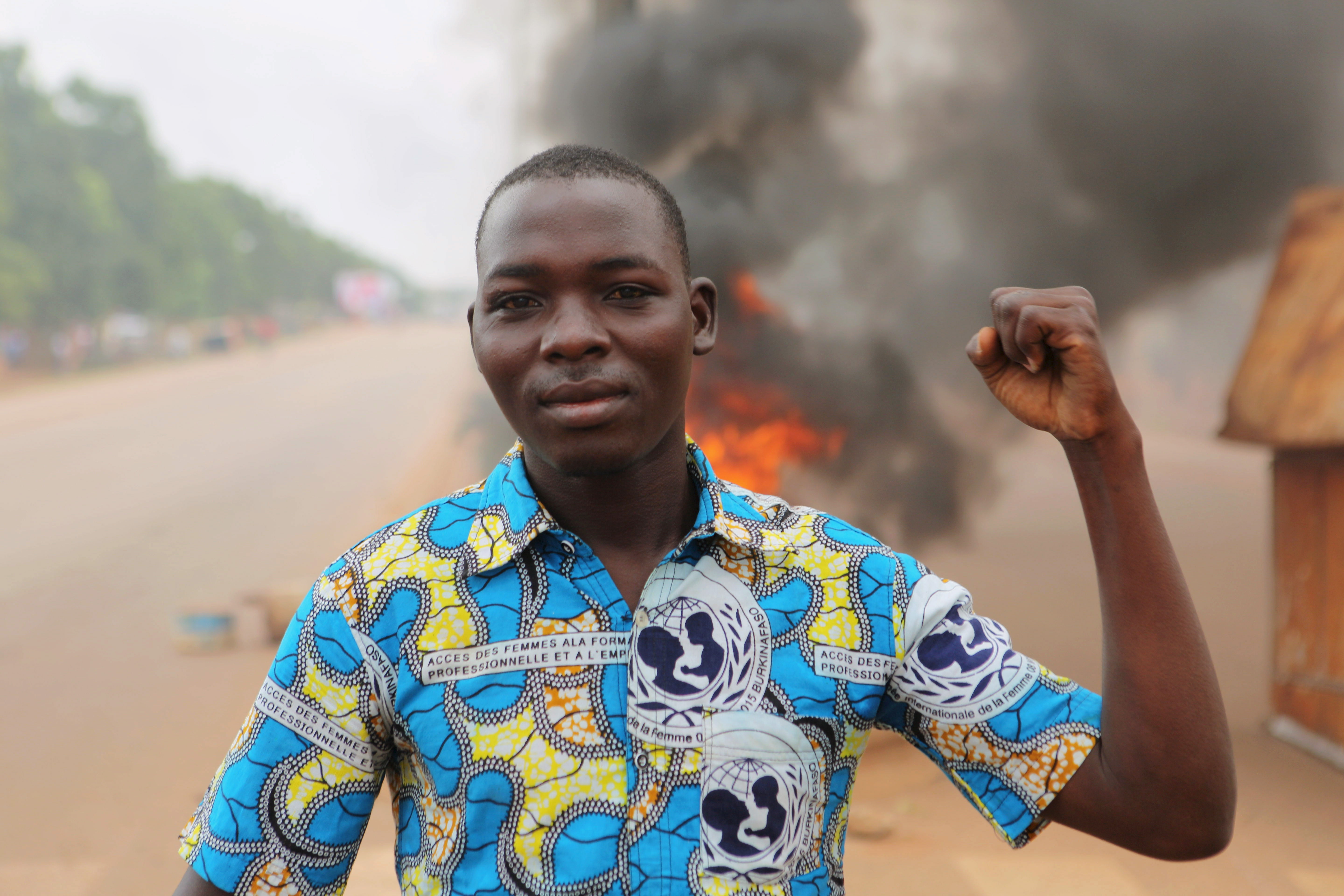 n 2014, protesters opposed Blaise Compaore's bid to change the constitution so that he could extend his 27-year rule [File: Joe Penney/Reuters]