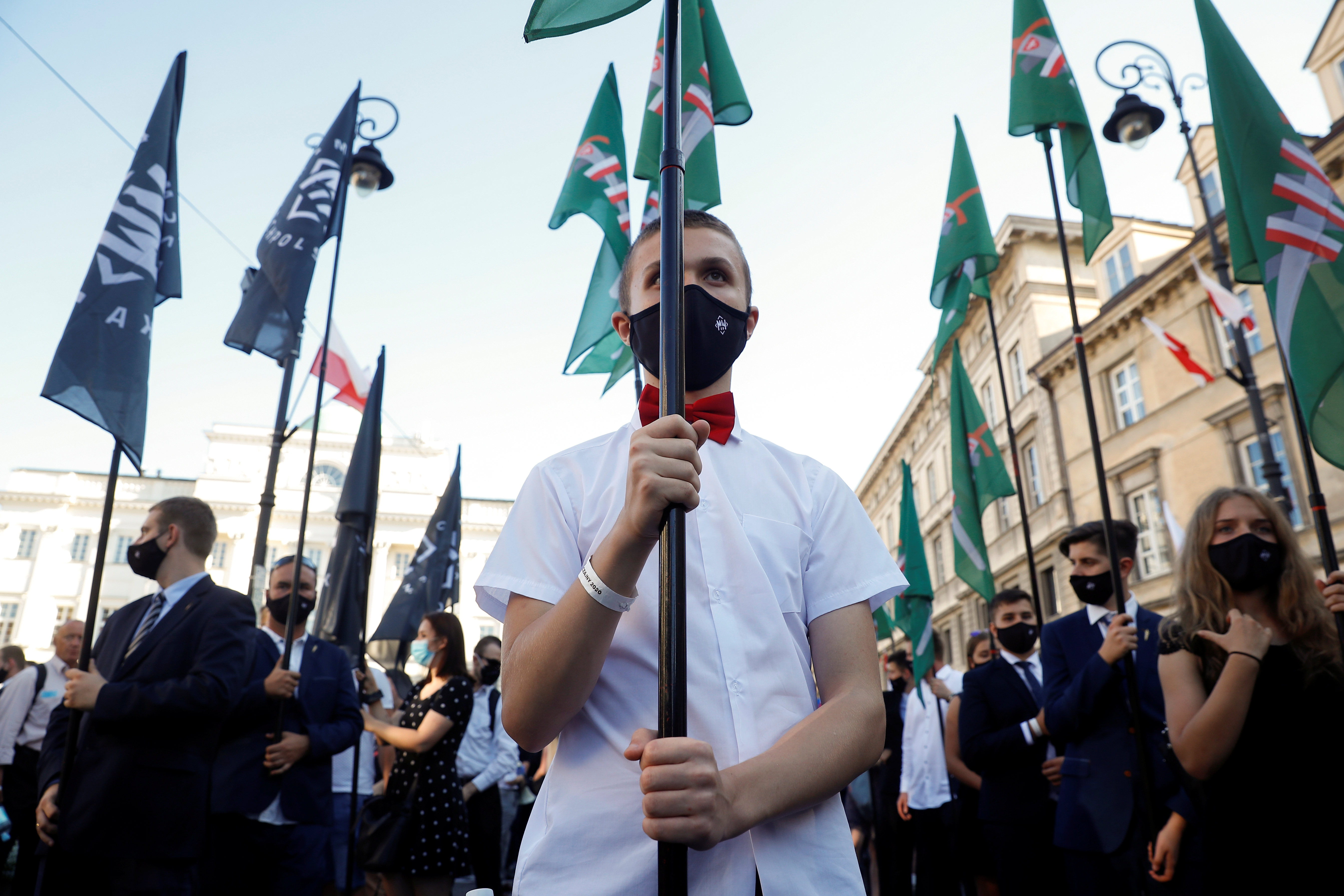 Analysts say it is no surprise the far right in Europe is amplifying calls for division and destabilisation in the United States [File: Kacper Pempel/Reuters]