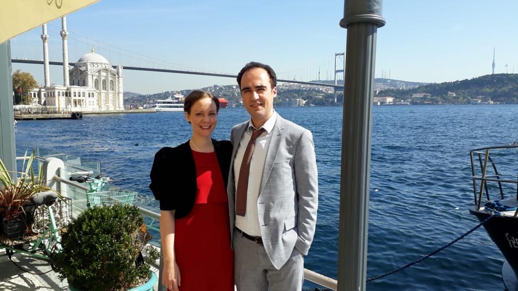 Erica Eller and her fiance at a wedding in September 2020 [Photo courtesy of Erica Eller]