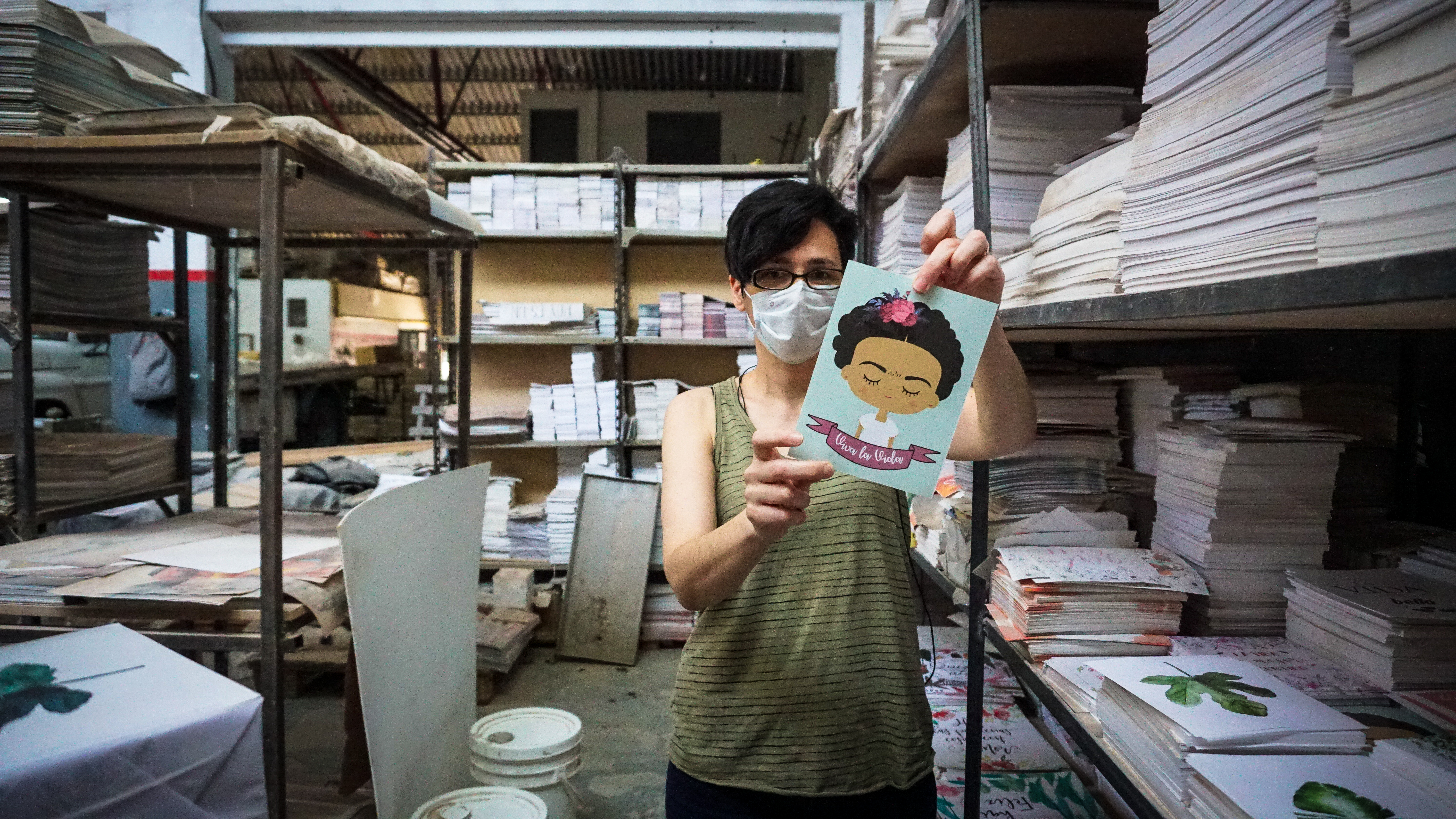 Eugenia Santome managed to keep all of her employees at BeWe Home working even amid the pandemic [File: Natalie Alcoba/Al Jazeera]