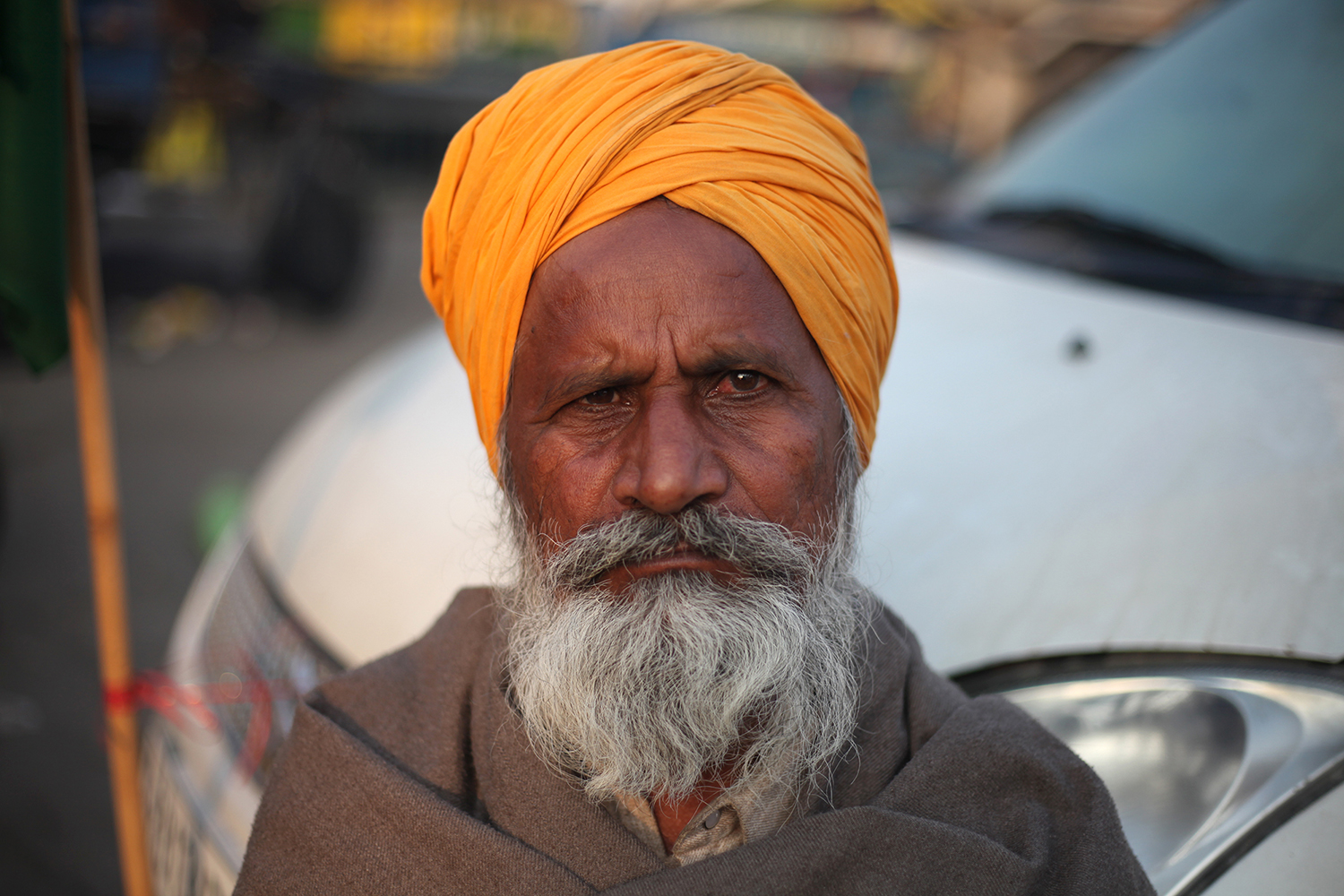 "We came along with all of our family members to be a part of this protest," 70-year-old farmer Rathyard Singh from Haryana state said. [Vikar Syed/Al Jazeera]