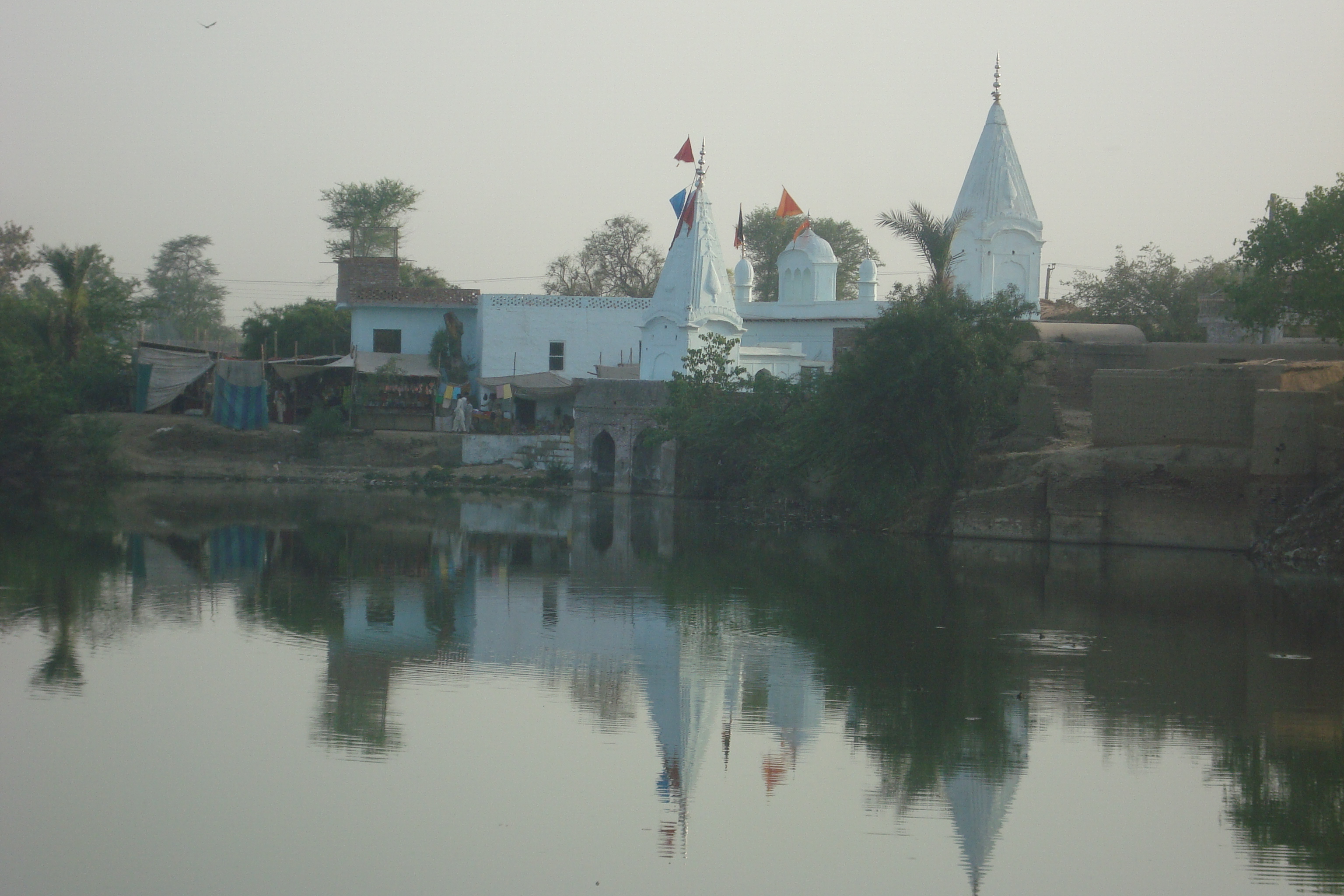 The complex containing the shrine of Ram Thaman, a 16th-century Hindu saint, where the annual festival of Vaisakhi begins in Ram Thaman, Pakistan, this year on April 13 [Haroon Khalid/Al Jazeera]