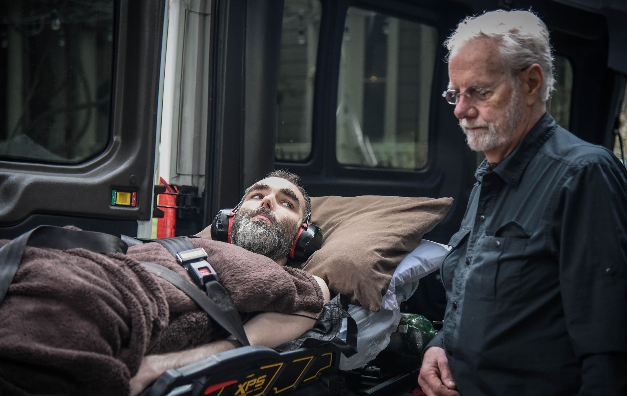 Ron Davis and his son, Whitney, who has been mostly bedridden for 10 years [Photo courtesy of Ashley Haugen]