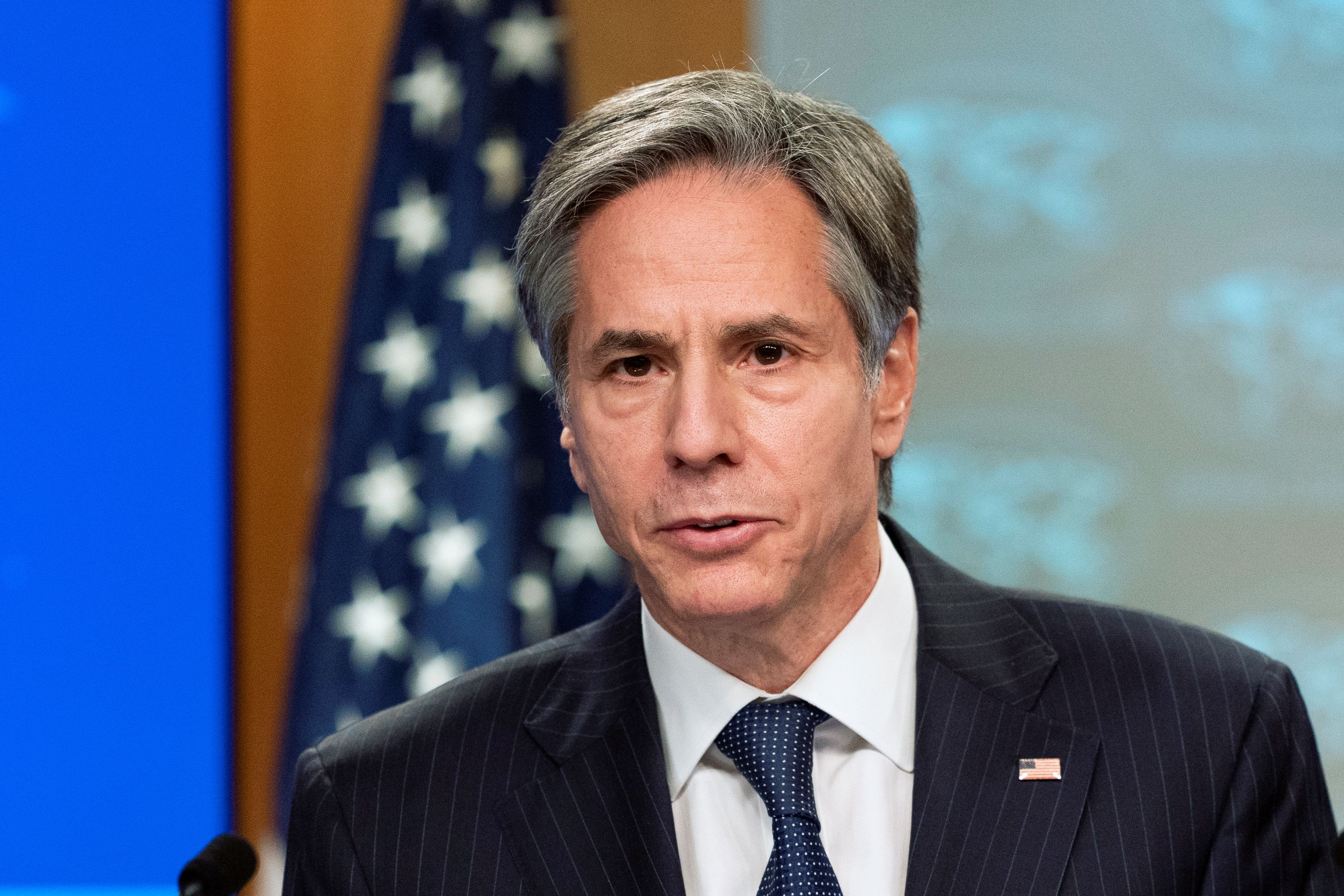 Before taking office, Blinken called Maduro a 'dictator' and said he would continue recognising Guaido as the interim president [File: Manuel Balce Ceneta/Pool via Reuters]