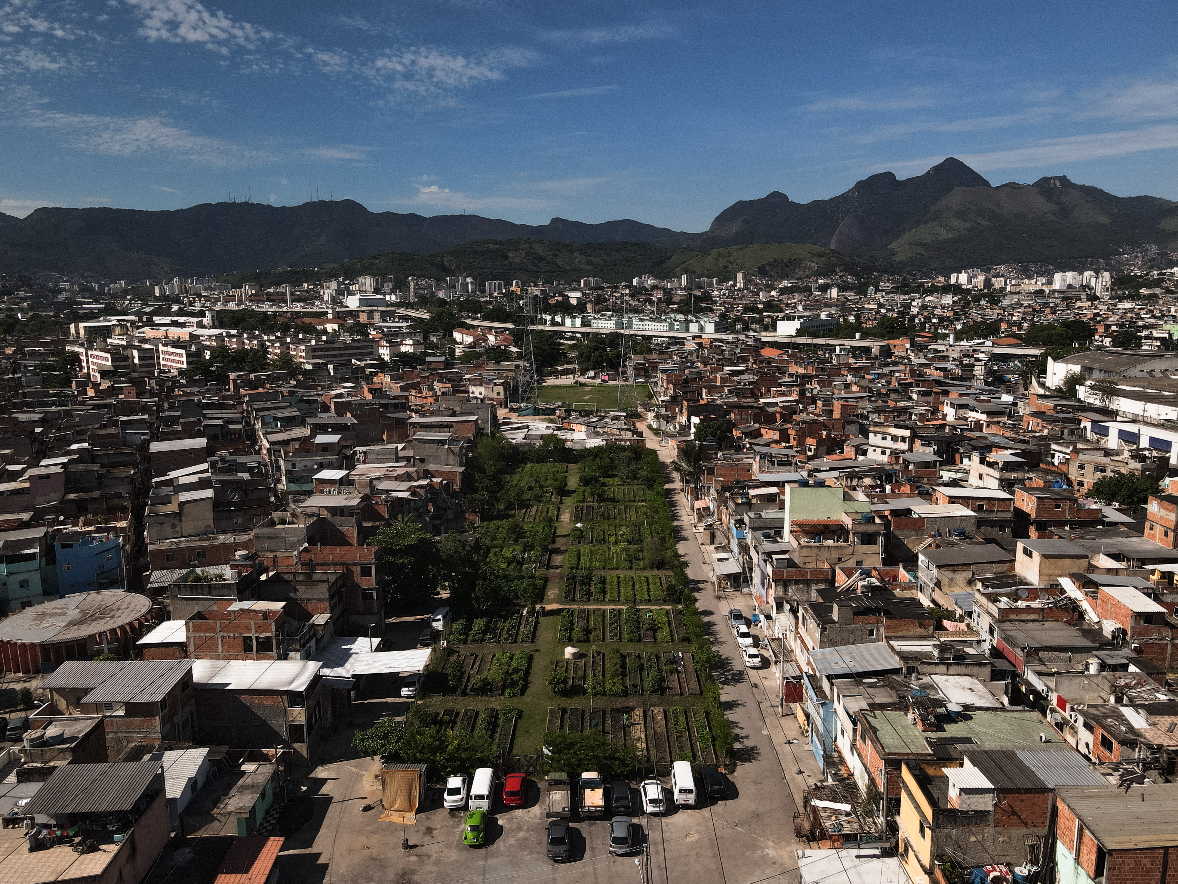 The Horta de Manguinhos project is an urban farm in a favela in Rio de Janeiro [Ian Cheibub/Al Jazeera]