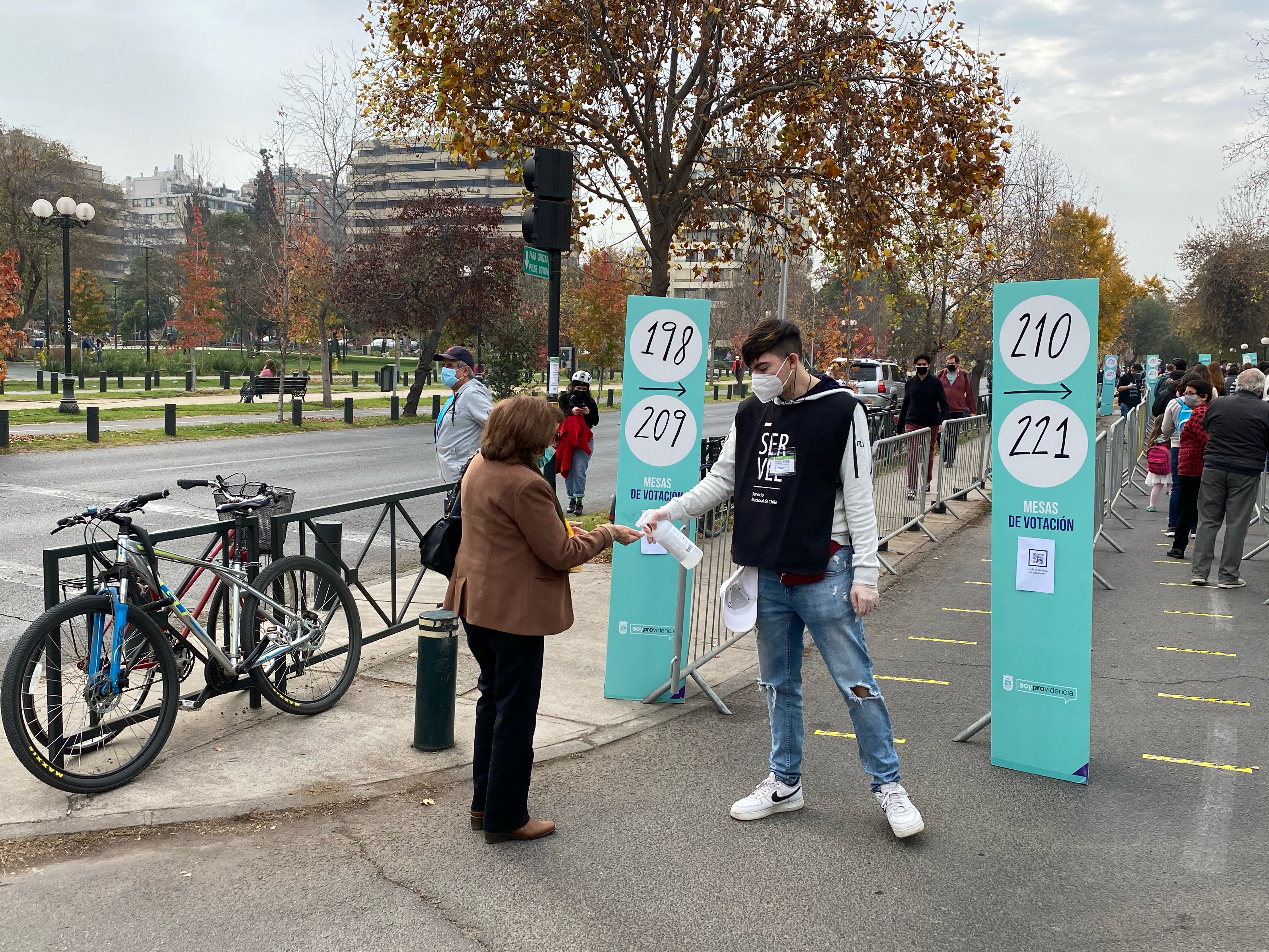 According to the Electoral Service Board, 20 percent of Chile’s 14 million eligible voters cast ballots on Saturday, the first of two days of voting [Odette Magnet/Al Jazeera]
