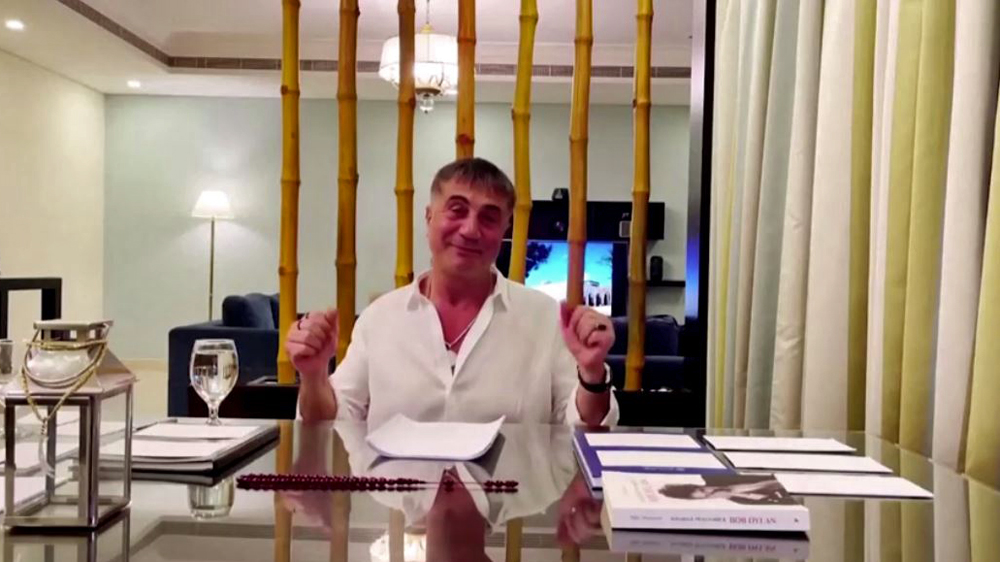 Sedat Peker, Turkish mob boss, talking