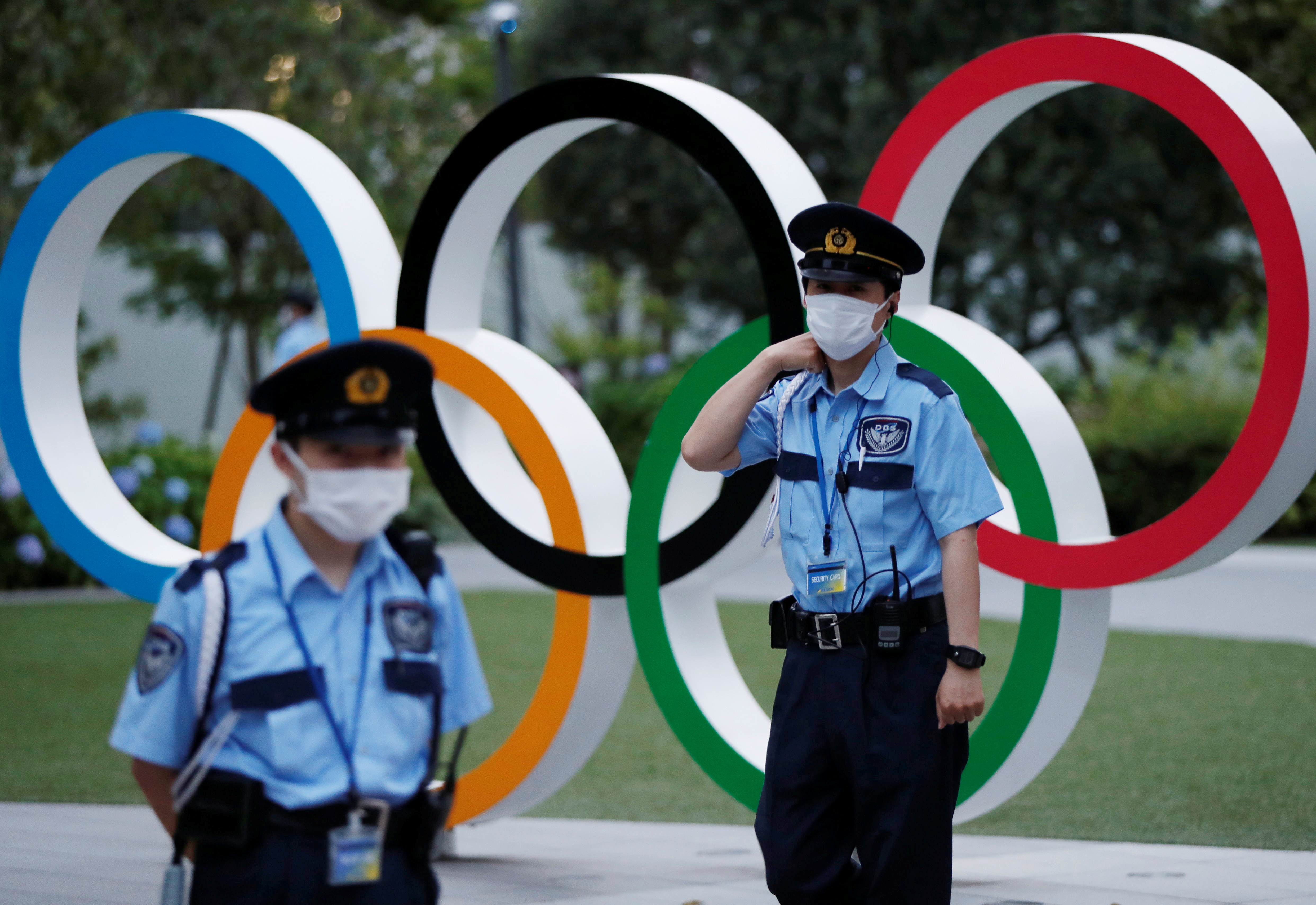Though foreign spectators have been barred from attending the Olympic Games in Japan, the event will still draw athletes and officials from around the world, increasing the risk of new variants of COVID-19 being introduced into the country [File: Issei Kato/Reuters]