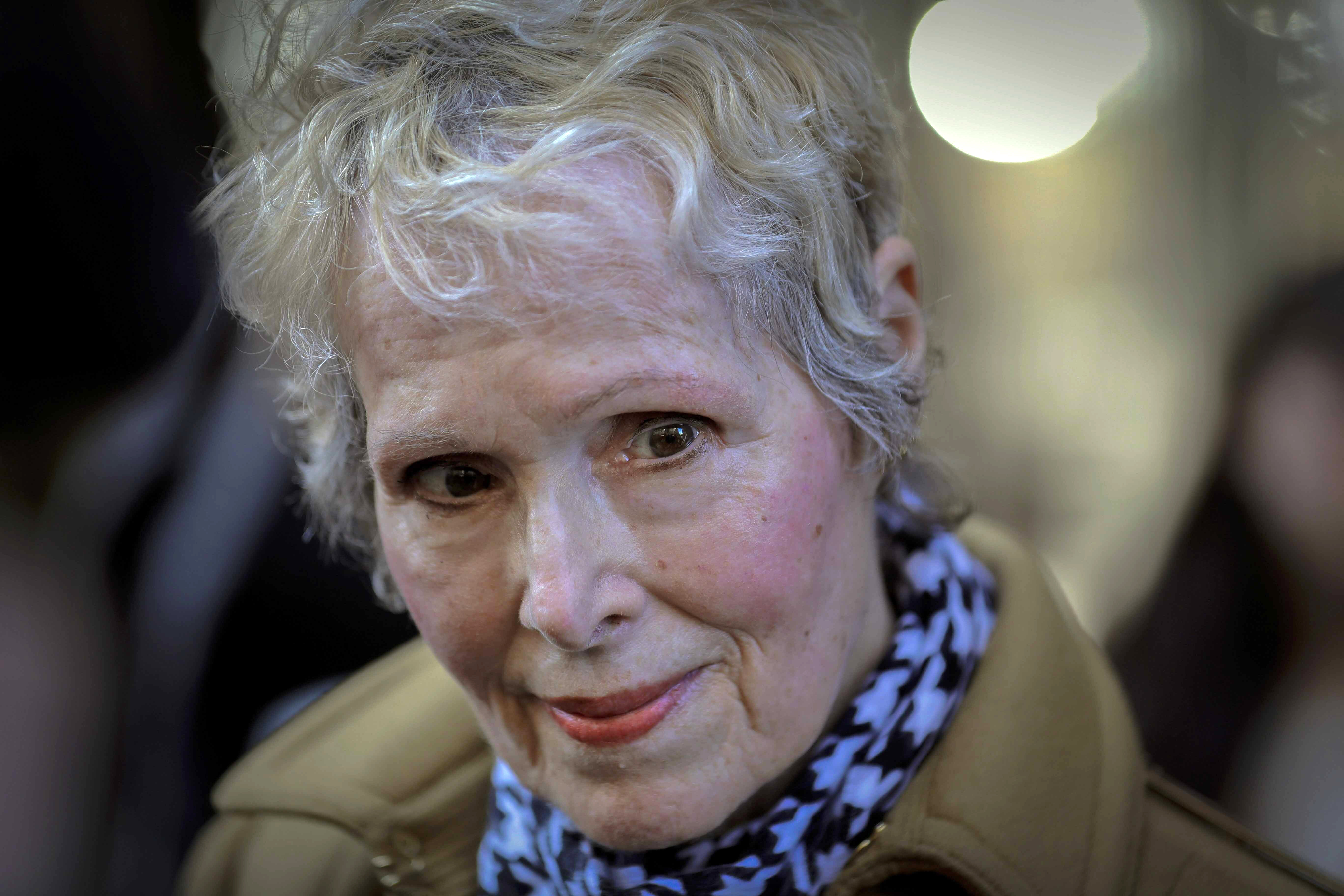 Portrait of E Jean Carroll who is suing Trump for defamation