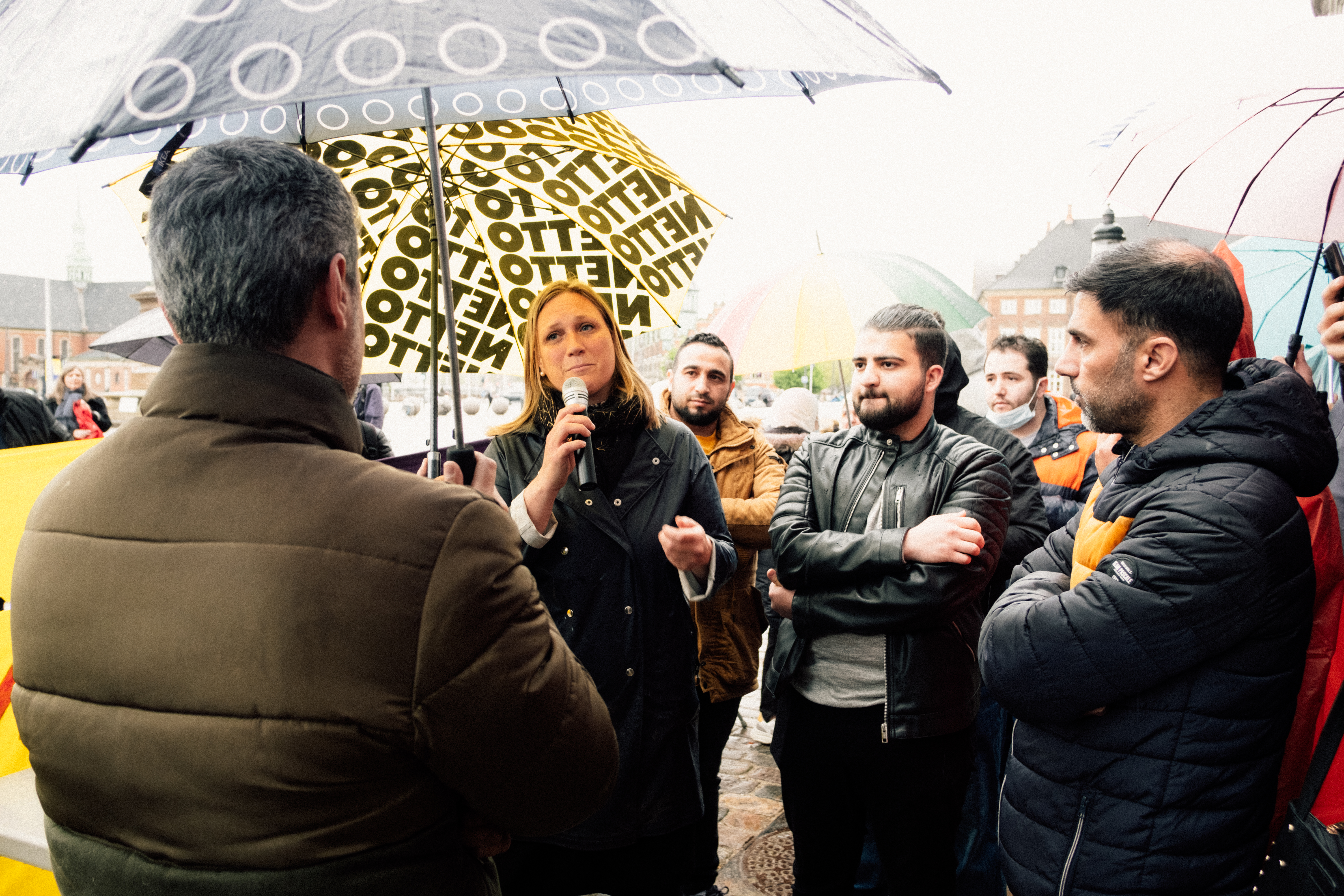 Syrian refugees in Denmark protesting stricter asylum policies