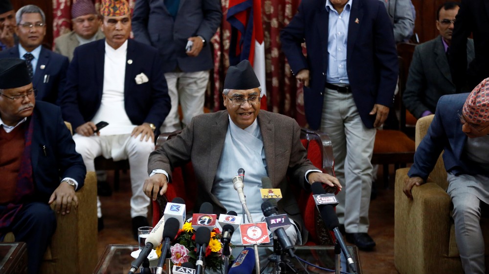 Nepalese Prime Minister Sher Bahadur Deuba