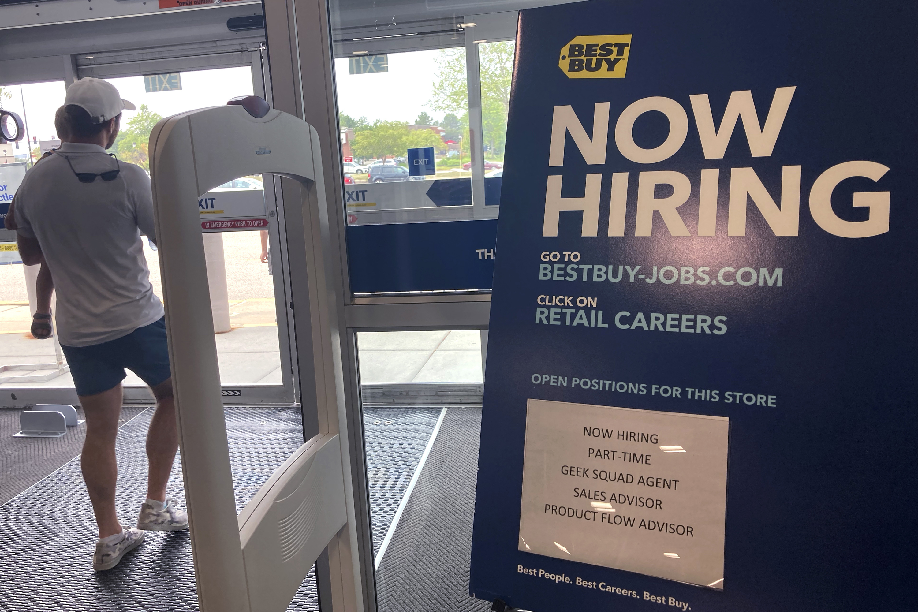 Seasonally adjusted initial claims for unemployment assistance hit a pandemic low of 348,000 for the week ending August 14, down 29,000 from the previous week, the United States Department of Labor said Thursday, a sign the US labour market is picking up steam even as cases of the coronavirus surge in some states [File: Nam Y Huh/AP Photo]