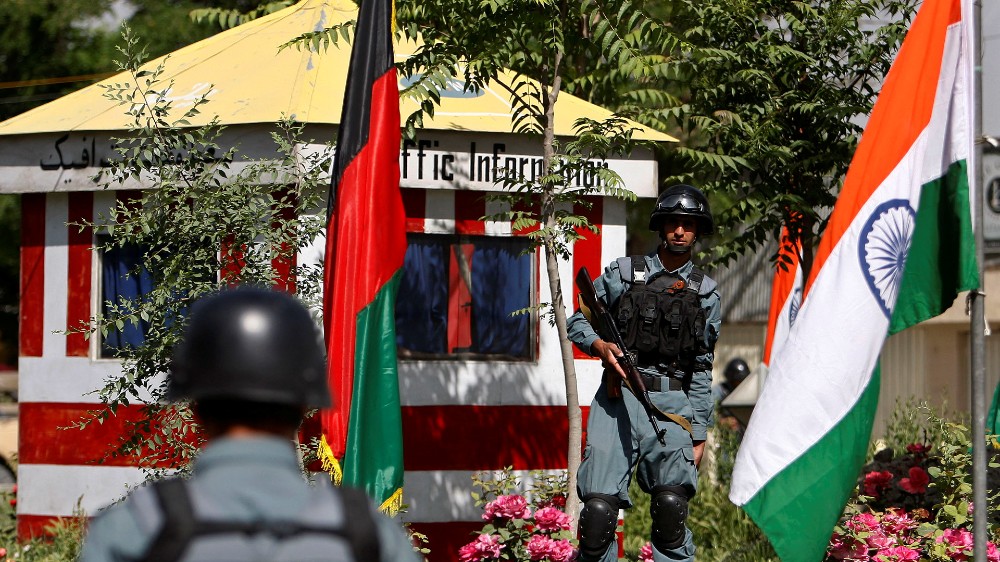 Indian flag in Kabul