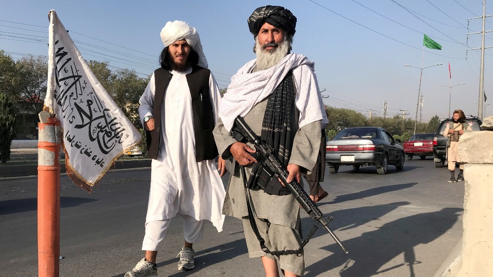 A Taliban fighter in Kabul