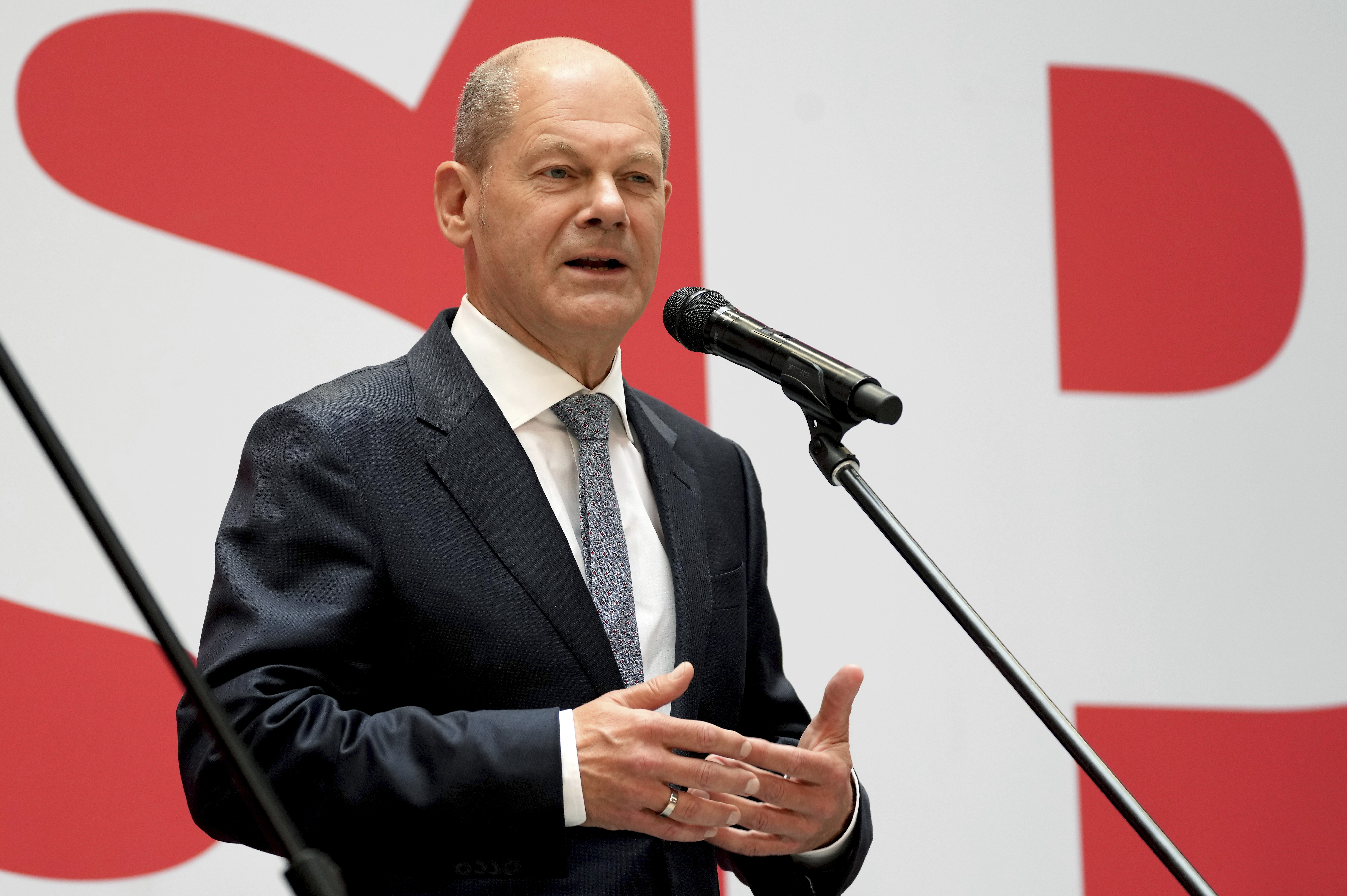 Scholz, who was finance minister in outgoing Chancellor Angela Merkel's 'grand coalition' administration, has said he hopes to form a coalition government before Christmas [Michael Sohn/AP Photo]