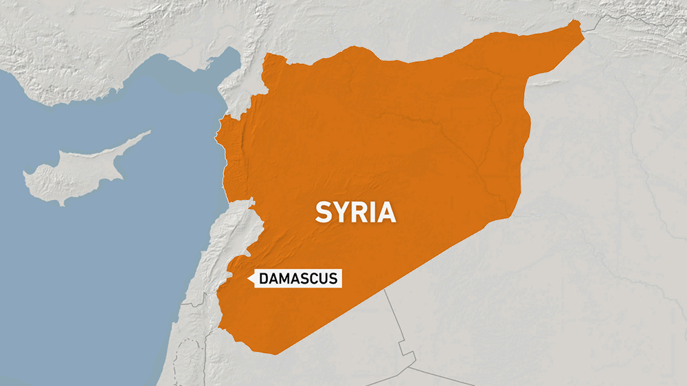 Map of Syria with Damascus as its capital [AL Jazeera]